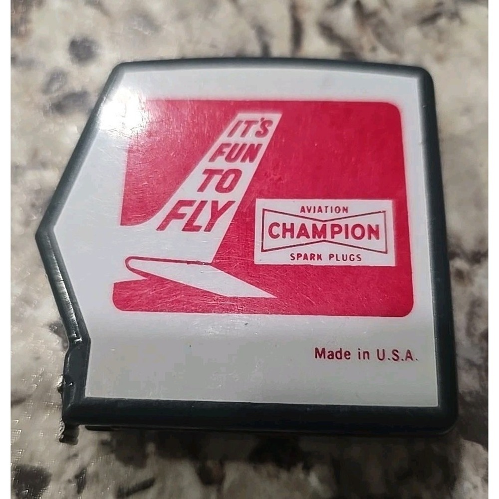 Vintage Aviation Champion Its Fun‎ To Fly Tape Measure